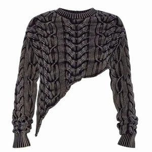 Seroya Orchis Sweater in Black Washed SIZE Small